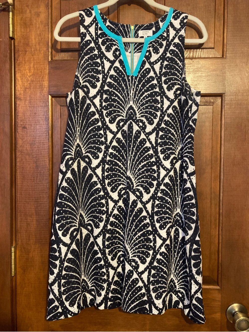 Crown & Ivy Eyelet Sleeveless Dress Size 12